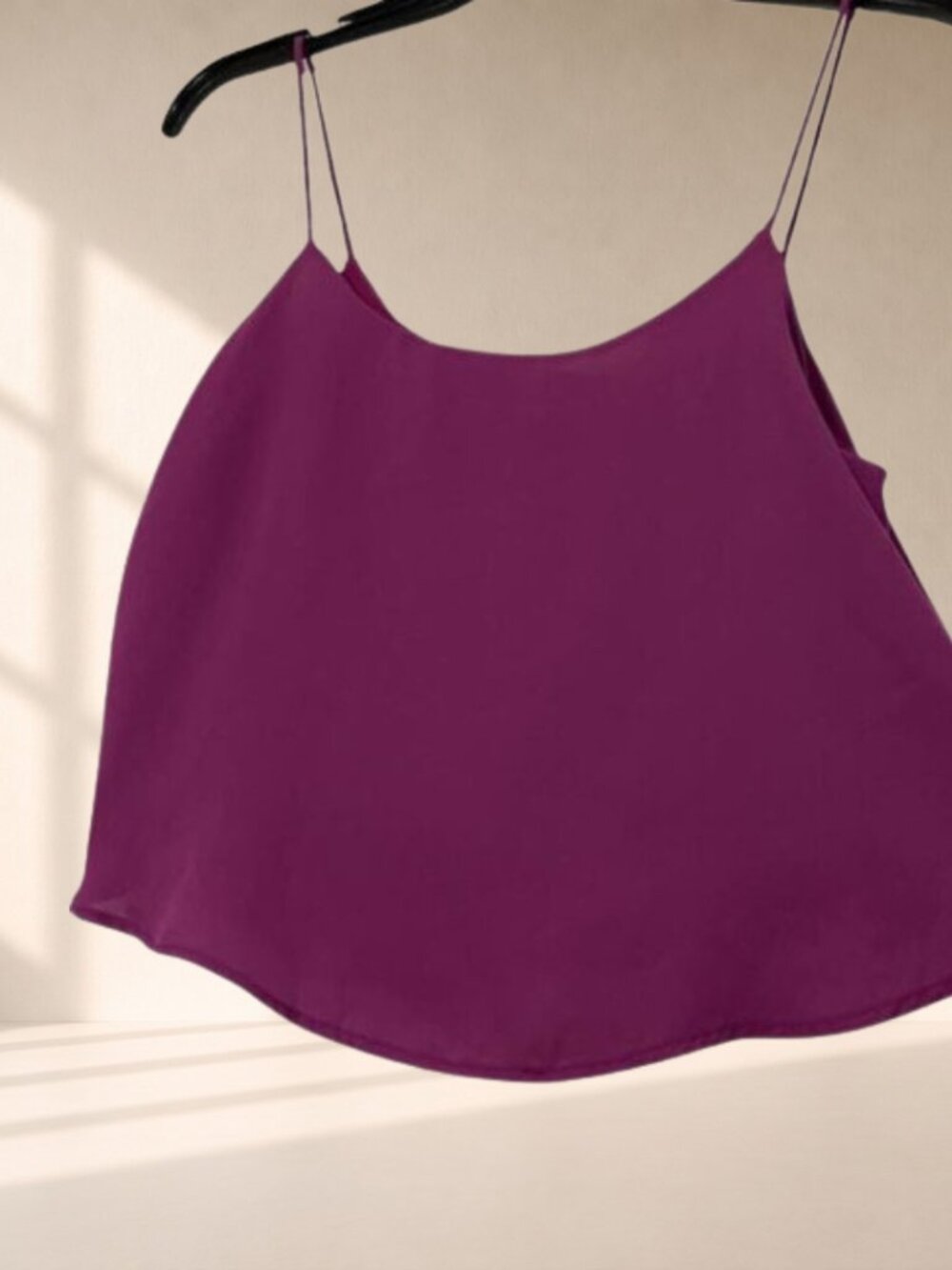 NWT Arden B Magenta Gold Chain Draped Back Cami Top Y2K Glam Medium - Picture 4 of 9